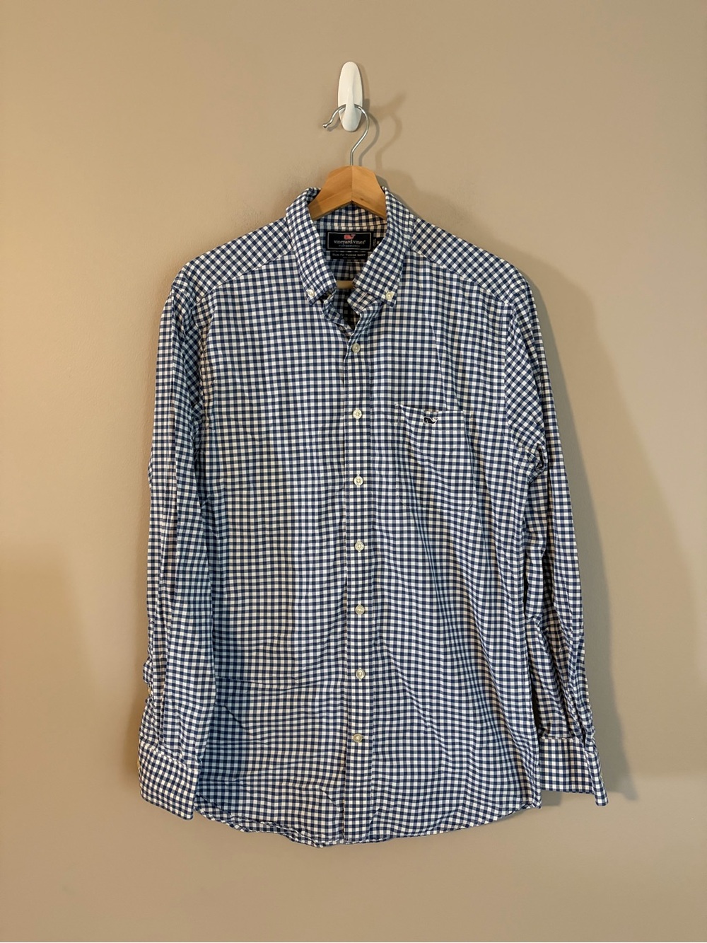 Vineyard Vines Men’s Blue Button Down Shirt Slim Fit Tucker Shirt Size M